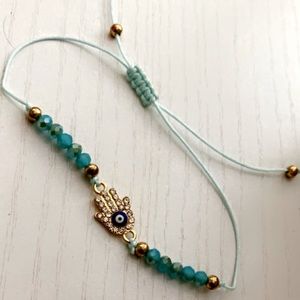 Evil Eye Bracelet . Color : Ocean Blue 🌊🧿 .